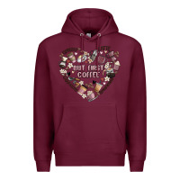 Burgundy but first coffee Premium Hoodie - MaliasSmallBusiness