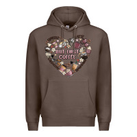 Coffee but first coffee Premium Hoodie - MaliasSmallBusiness