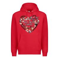 Red but first coffee Premium Hoodie - MaliasSmallBusiness