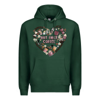 Sports Green but first coffee Premium Hoodie - MaliasSmallBusiness
