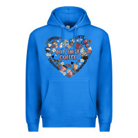 True Royal but first coffee Premium Hoodie - MaliasSmallBusiness