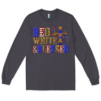 Smoke red white and blessed Long Sleeve Tee - texasbilliewilder