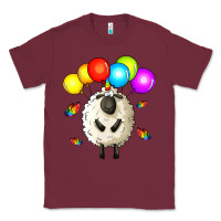 Burgundy rainbow sheep Classic Tee - Zillion Design Studio