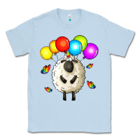 Dusty Blue rainbow sheep Classic Tee - Zillion Design Studio