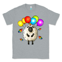 Heather Grey rainbow sheep Classic Tee - Zillion Design Studio