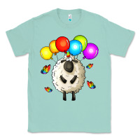 Seafoam rainbow sheep Classic Tee - Zillion Design Studio