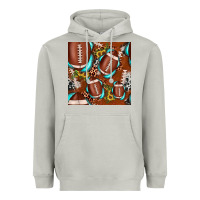 Moon Dust football leopard gemstone sunflower seamless pattern Heavyweight Hoodie - JahusDesignShop