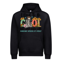Black i used to be cool now i just argue with miniature Urban Hoodie - MaliasSmallBusiness