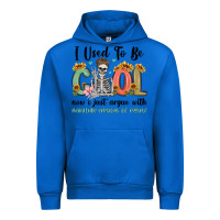 Cobalt i used to be cool now i just argue with miniature Urban Hoodie - MaliasSmallBusiness