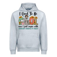 Heather Grey i used to be cool now i just argue with miniature Urban Hoodie - MaliasSmallBusiness