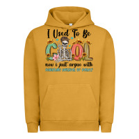 Pigment Peanut Butter i used to be cool now i just argue with miniature Urban Hoodie - MaliasSmallBusiness
