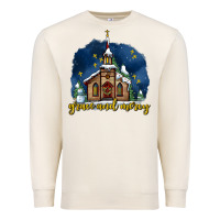 Sandshell Christmas church and snow grace and mercy Premium Sweatshirt - AdoDesignShop