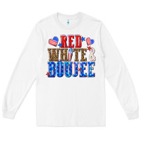 White red white and boujee billie wilder Long Sleeve Tee - texasbilliewilder
