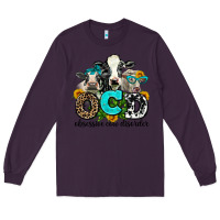 Plum ocd obsessive cow disorder Long Sleeve Tee - AdoDesignShop