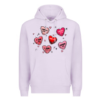 Lilac howdy valentine Premium Hoodie - MaliasSmallBusiness