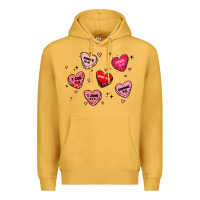 Mustard howdy valentine Premium Hoodie - MaliasSmallBusiness