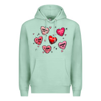 Seafoam howdy valentine Premium Hoodie - MaliasSmallBusiness