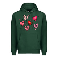 Sports Green howdy valentine Premium Hoodie - MaliasSmallBusiness