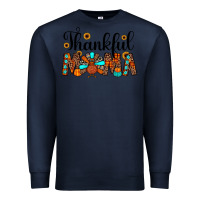 Navy thankful mama Premium Sweatshirt - JahusDesignShop