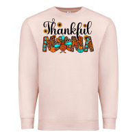 Pale Pink thankful mama Premium Sweatshirt - JahusDesignShop
