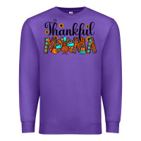 Purple thankful mama Premium Sweatshirt - JahusDesignShop