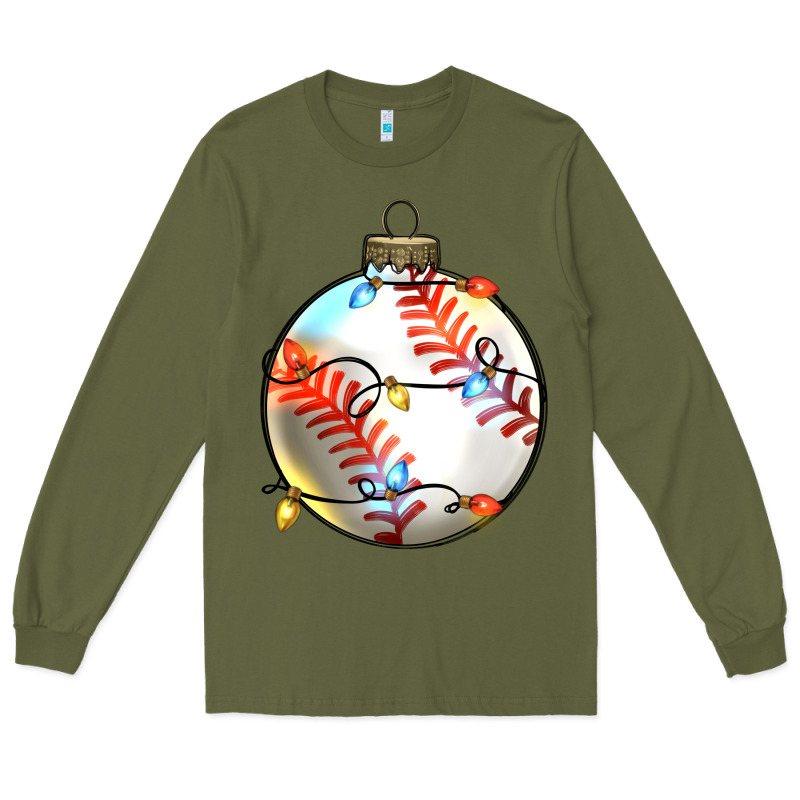 Christmas Baseball Long Sleeve Tee by Zillion Design Studio | Teevron