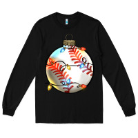 Black christmas baseball Long Sleeve Tee - Zillion Design Studio