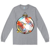 Heather Grey christmas baseball Long Sleeve Tee - Zillion Design Studio