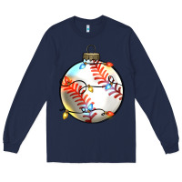 Navy christmas baseball Long Sleeve Tee - Zillion Design Studio
