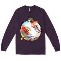 Plum christmas baseball Long Sleeve Tee - Zillion Design Studio