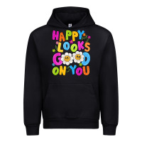 Black happy looks good on you Urban Hoodie - NancyCooperArtShop