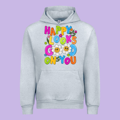 Happy Looks Good On You Urban Hoodie Designed By Nancycooperartshop
