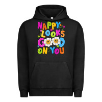 Pigment Black happy looks good on you Urban Hoodie - NancyCooperArtShop