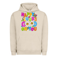 Pigment French Oak happy looks good on you Urban Hoodie - NancyCooperArtShop