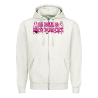 Oatmeal Heather Breast Cancer Human Resources Zipper Hoodie - texasbilliewilder