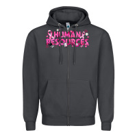 Smoke Breast Cancer Human Resources Zipper Hoodie - texasbilliewilder