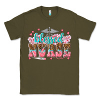 Army Green blessed nurse Classic Tee - texasbilliewilder