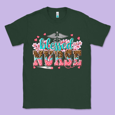 Blessed Nurse Classic Tee Designed By Texasbilliewilder