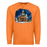 Carrot Christmas church and snow Premium Sweatshirt - AdoDesignShop