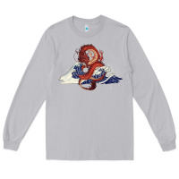 Moon Dust asian dragon and ocean waves Long Sleeve Tee - RanaPortraitStore