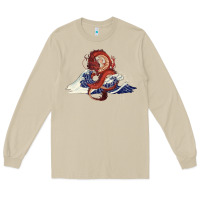 Mushroom asian dragon and ocean waves Long Sleeve Tee - RanaPortraitStore