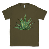 Army Green cactus Classic Tee - BarkalooDesign