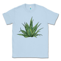 Dusty Blue cactus Classic Tee - BarkalooDesign