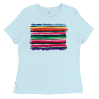 Baby Blue serape Ladies Tee - BarkalooDesign