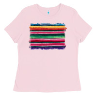 Bubblegum Pink serape Ladies Tee - BarkalooDesign