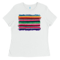 White serape Ladies Tee - BarkalooDesign