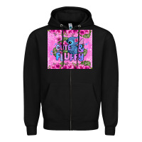 Black cute and fluffy stitch Zipper Hoodie - Zillion Design Studio