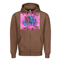 Chestnut cute and fluffy stitch Zipper Hoodie - Zillion Design Studio