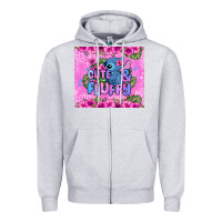 Heather Grey cute and fluffy stitch Zipper Hoodie - Zillion Design Studio