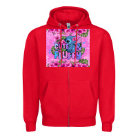 Red cute and fluffy stitch Zipper Hoodie - Zillion Design Studio